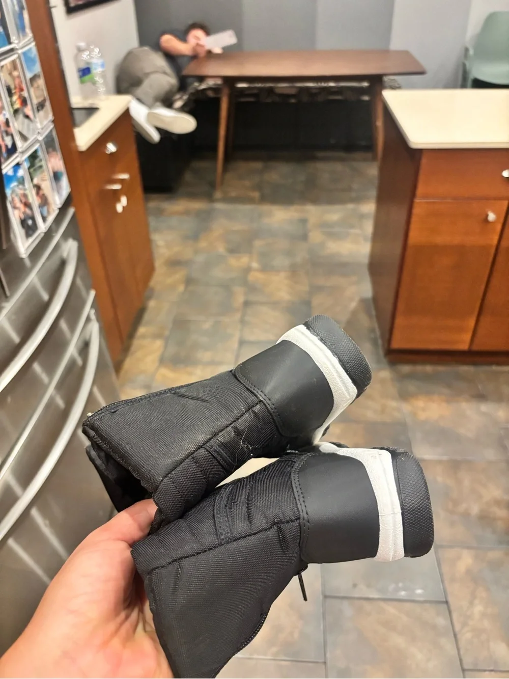 Kids Black Winter Boots - Durable Cold-Weather Footwear